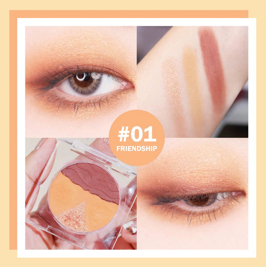 Barenbliss brown glitter eyeshadow for Korean makeup look