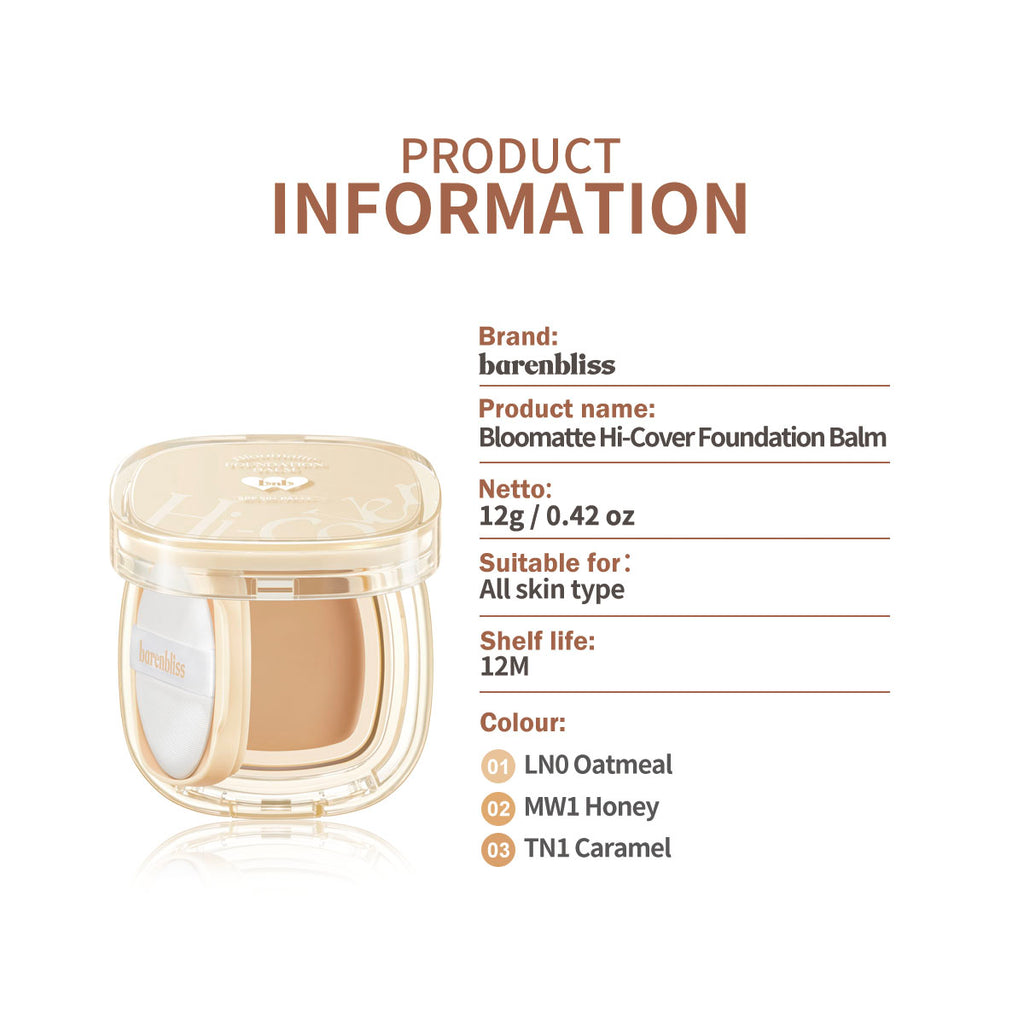 Bloomatte Hi-cover Foundation Balm